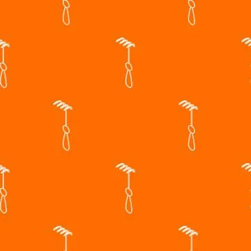 Medical sharp hook pattern vector orange Illustrazione stock