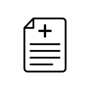 Medical sheet icon vector design template Stock Illustration