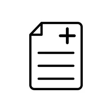 Medical sheet icon vector design template Stock Illustration