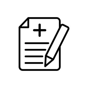 Medical sheet icon vector design template Stock Illustration