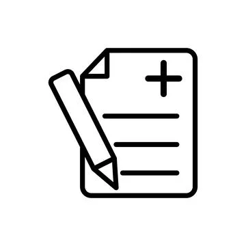 Medical sheet icon vector design template Stock Illustration