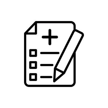 Medical sheet icon vector design template Stock Illustration