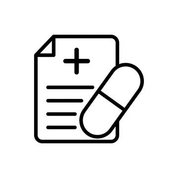 Medical sheet icon vector design template Stock Illustration