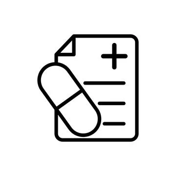 Medical sheet icon vector design template Stock Illustration
