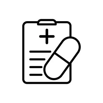 Medical sheet icon vector design template Stock Illustration