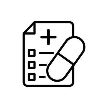 Medical sheet icon vector design template Stock Illustration