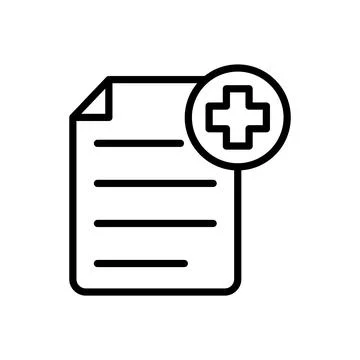 Medical sheet icon vector design template Stock Illustration