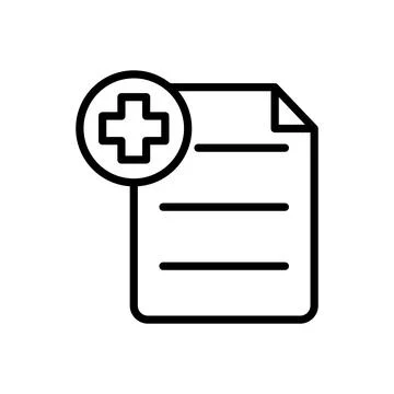 Medical sheet icon vector design template Stock Illustration