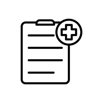 Medical sheet icon vector design template Stock Illustration