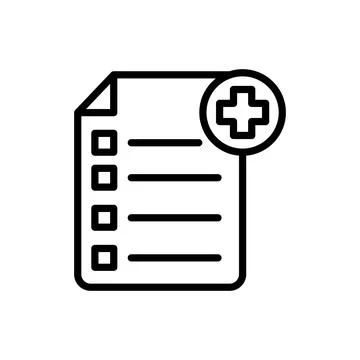 Medical sheet icon vector design template Stock Illustration