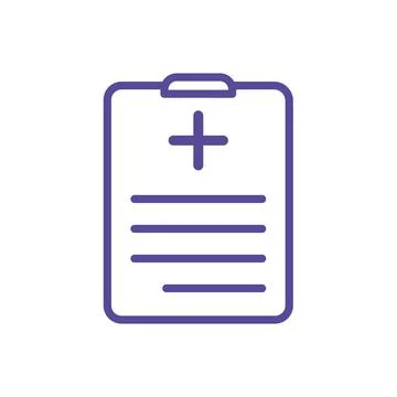Medical sheet icon vector design template Stock Illustration