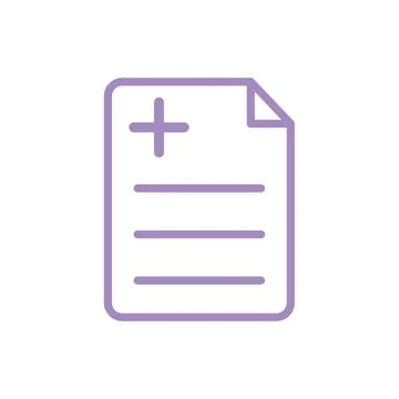 Medical sheet icon vector design template Stock Illustration