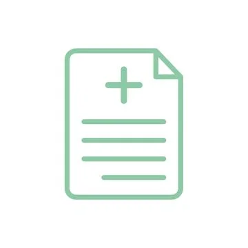 Medical sheet icon vector design template Stock Illustration