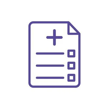 Medical sheet icon vector design template Stock Illustration