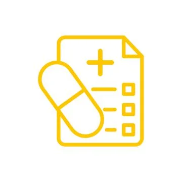 Medical sheet icon vector design template Stock Illustration