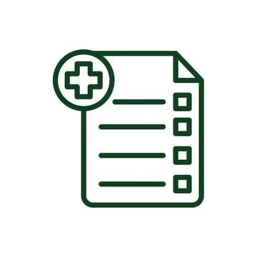 Medical sheet icon vector design template Stock Illustration