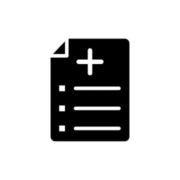 Medical sheet icon vector design template Stock Illustration