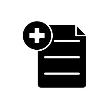 Medical sheet icon vector design template Stock Illustration