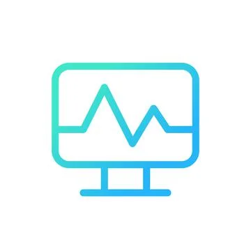 Medical software pixel perfect gradient linear ui icon Stock-Illustration