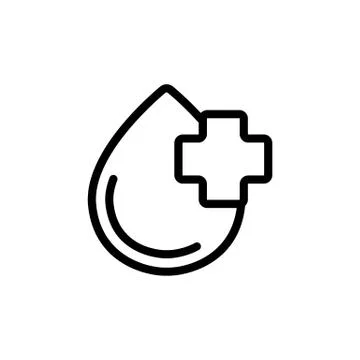 Medical solution icon vector. Isolated contour symbol illustration 스톡 일러스트