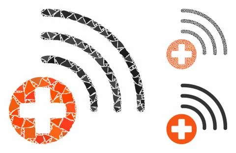 Medical source Composition Icon of Bumpy Parts Stock Illustration