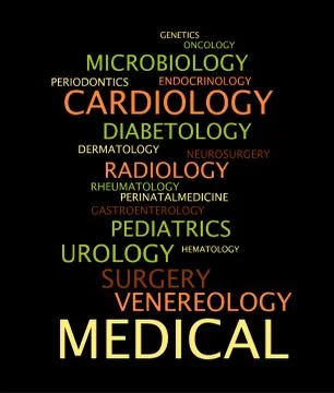 Medical specialization Illustrazione stock