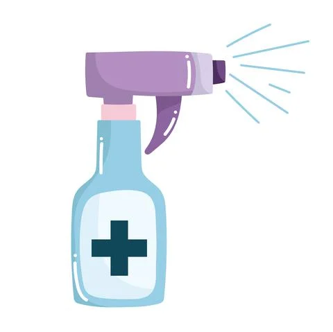 Medical spray bottle Stock Illustration