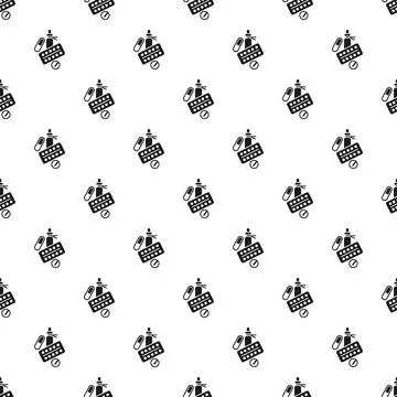 Medical spray pattern seamless Stock Illustration