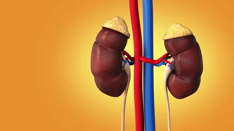 The medical structure of the kidney Stock Footage 242965170