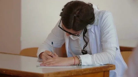 Medical student during classes Stock Footage 52600128