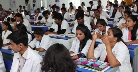 Medical Students In the Classroom Stock Footage 339050168