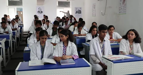 Medical Students In the Classroom Stock Footage 339050171
