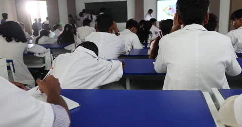 Medical Students In the Classroom Stock Footage 339050329