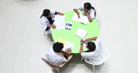 Medical Students In the Collage Stock Footage 339047144