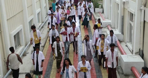 Medical Students In the Collage Video stock 339047972