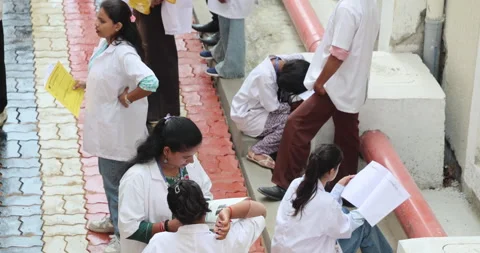 Medical Students In the Collage Stock Footage 339047998