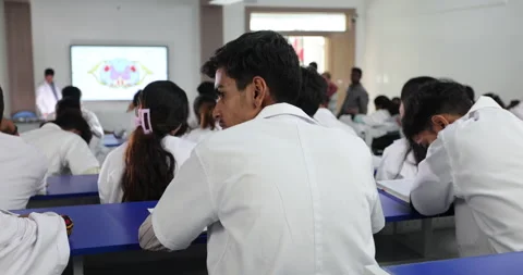 Medical Students In Lecture Hall Stockbeeldmateriaal 339050315