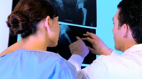 Medical students in training Stock Footage
