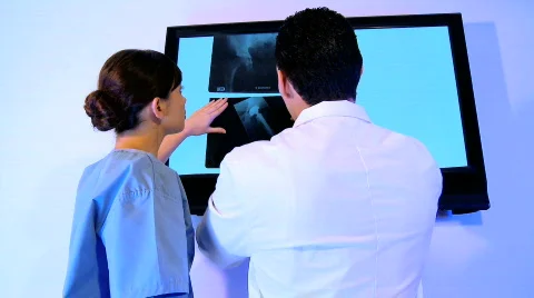 Medical students in training Stock Footage