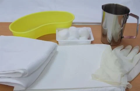 Medical supply for cleansing Stock Photos