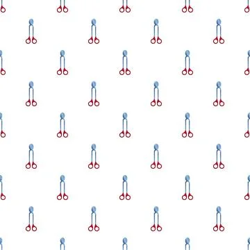 Medical surgical forceps seamless pattern background Stock Illustration