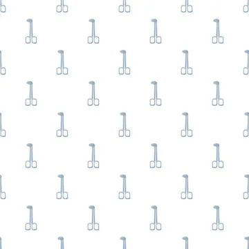 Medical surgical instruments seamless pattern background Stock Illustration