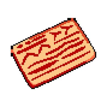 Medical suture practice pad pixel art vector illustration Illustrazione stock