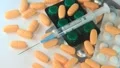 Medical syringe and tablets HD Footage