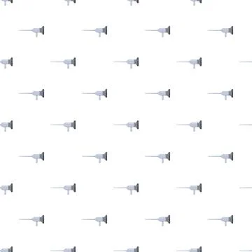 Medical syringe repeating pattern for vaccination and healthcare Illustrazione stock