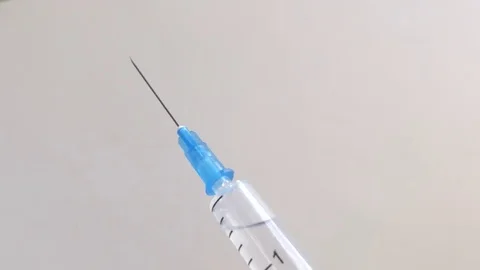 A medical syringe splashes Video stock 78771611