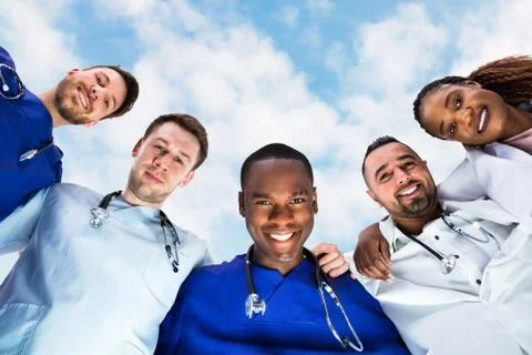 Medical Team Huddle Stock Photos