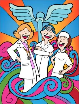 Medical team Stock Illustration