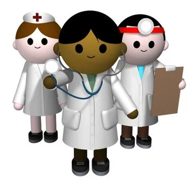 Medical team Stock Illustration