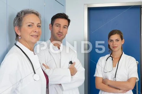 Medical Team, Smiling In Camera